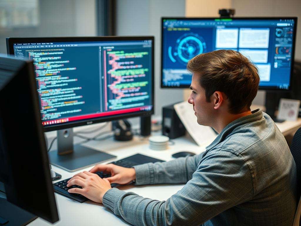 A student working through a Python AI project from the Zero to Mastery course for beginners in 2025 A student working through a Python AI project from the Zero to Mastery course for beginners in 2025