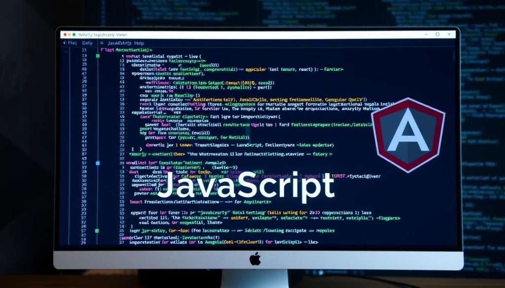JavaScript code on screen with web development frameworks and tools for best programming languages to learn in 2025 JavaScript code on screen with web development frameworks and tools for best programming languages to learn in 2025