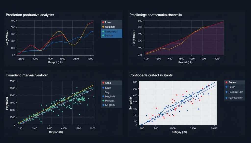 Data visualization of predictive analytics model results created with Python